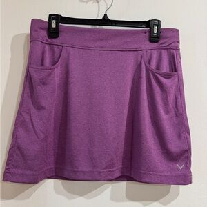 Title: Callaway Women’s Purple Skort - Size M | Perfect for Golf & Pickleball